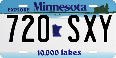 MN license plate 720SXY