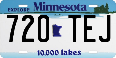 MN license plate 720TEJ