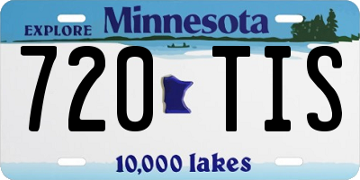 MN license plate 720TIS