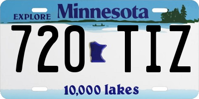 MN license plate 720TIZ