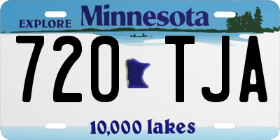 MN license plate 720TJA