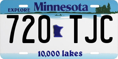 MN license plate 720TJC
