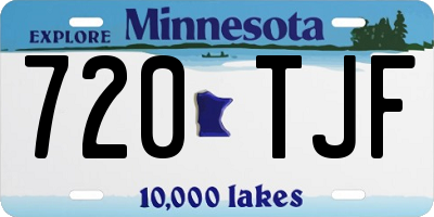 MN license plate 720TJF