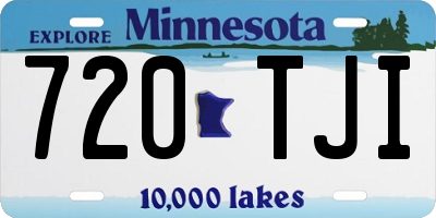 MN license plate 720TJI