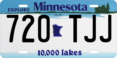 MN license plate 720TJJ