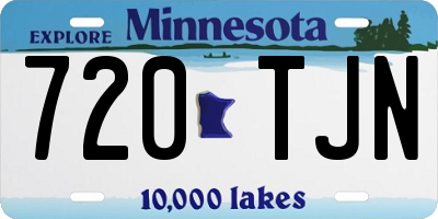 MN license plate 720TJN