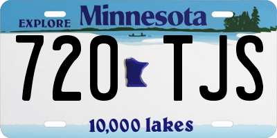 MN license plate 720TJS