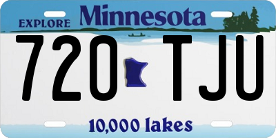MN license plate 720TJU