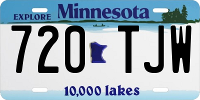 MN license plate 720TJW