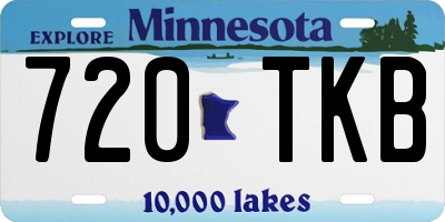MN license plate 720TKB