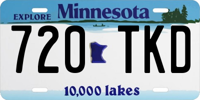 MN license plate 720TKD