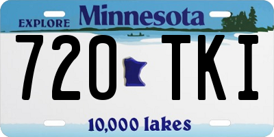 MN license plate 720TKI