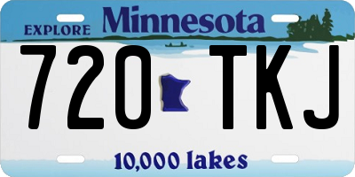MN license plate 720TKJ