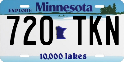 MN license plate 720TKN