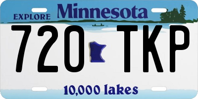 MN license plate 720TKP