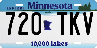 MN license plate 720TKV