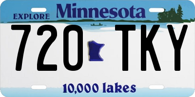 MN license plate 720TKY