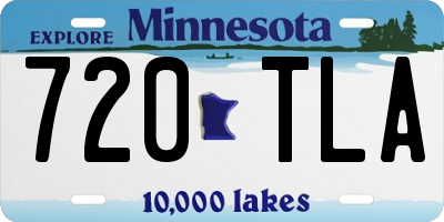 MN license plate 720TLA
