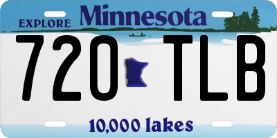 MN license plate 720TLB