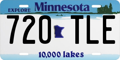 MN license plate 720TLE