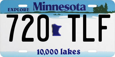 MN license plate 720TLF