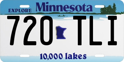 MN license plate 720TLI