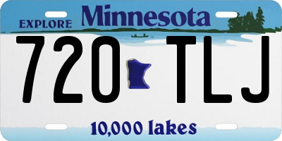 MN license plate 720TLJ