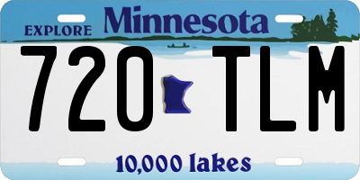MN license plate 720TLM