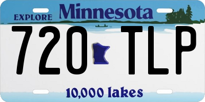 MN license plate 720TLP