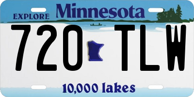 MN license plate 720TLW