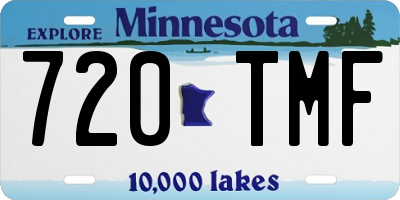 MN license plate 720TMF