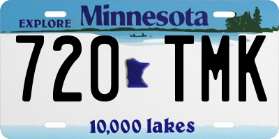 MN license plate 720TMK