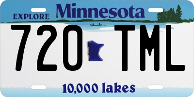MN license plate 720TML