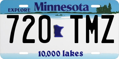 MN license plate 720TMZ