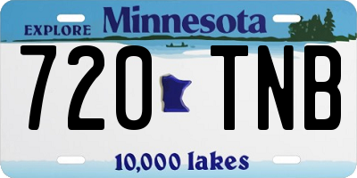 MN license plate 720TNB