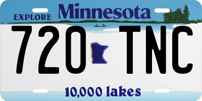MN license plate 720TNC