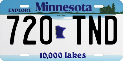 MN license plate 720TND