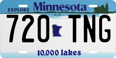 MN license plate 720TNG