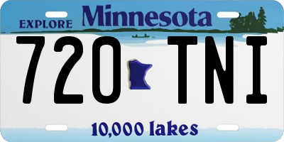 MN license plate 720TNI