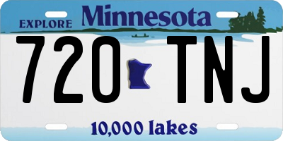 MN license plate 720TNJ