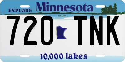 MN license plate 720TNK
