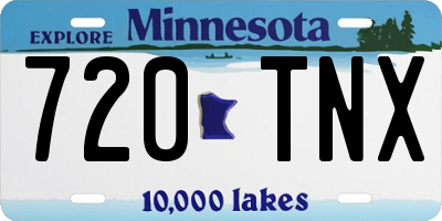 MN license plate 720TNX