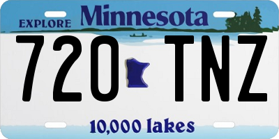 MN license plate 720TNZ