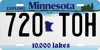 MN license plate 720TOH