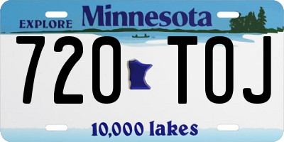 MN license plate 720TOJ
