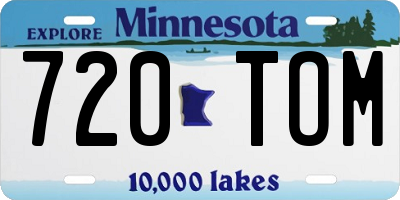 MN license plate 720TOM