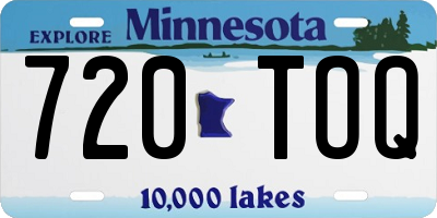 MN license plate 720TOQ