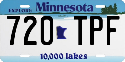 MN license plate 720TPF