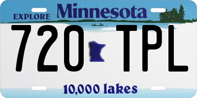 MN license plate 720TPL
