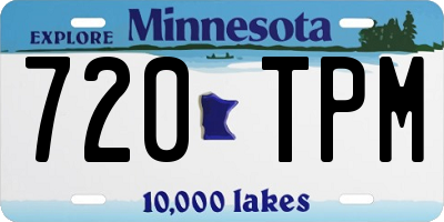 MN license plate 720TPM